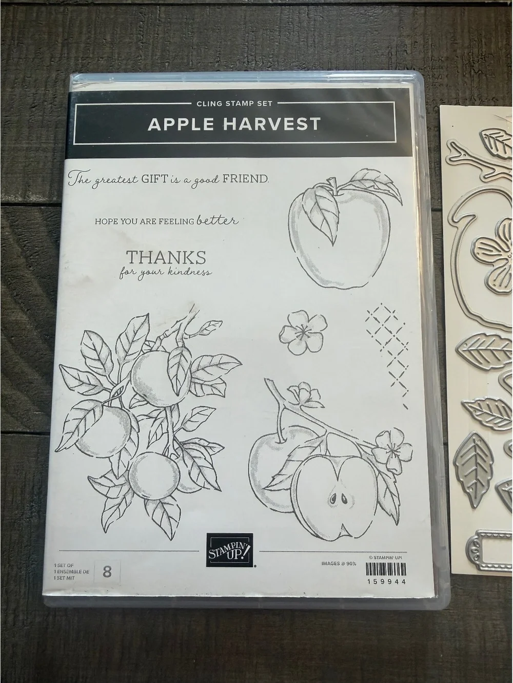Stampin’ Up Apple Harvest stamp set with Apple Blossoms Dies die cut set